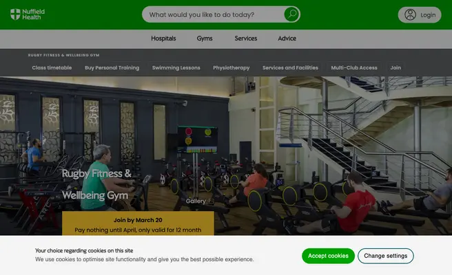 Nuffield Health Rugby Fitness & Wellbeing Gym