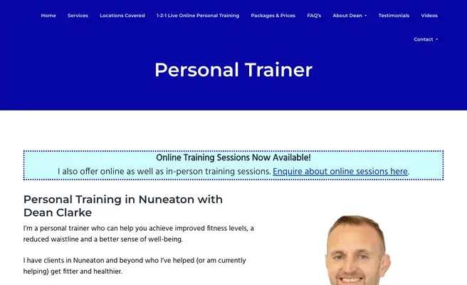 Dean Clarke Personal Trainer