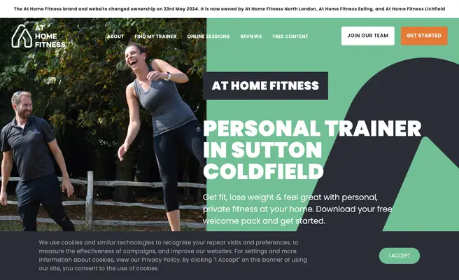 At Home Fitness Personal Trainer Sutton Coldfield