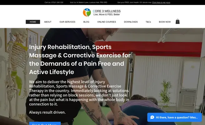 Core 3 Wellness: Injury Rehabilitation & Sports Massage