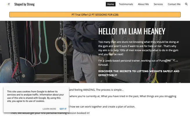 Shaped by strong personal training by Liam Heaney PT