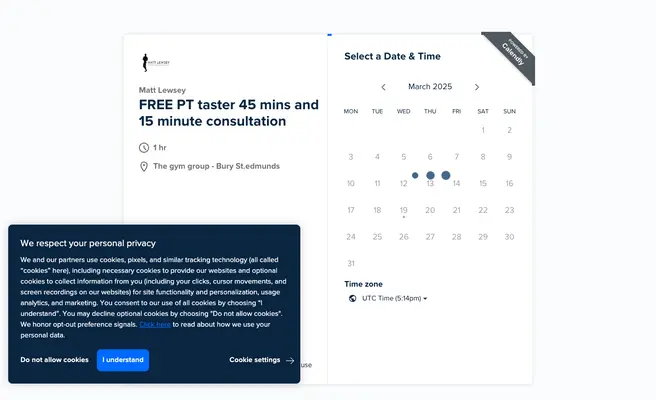 Matthew Lewsey personal trainer