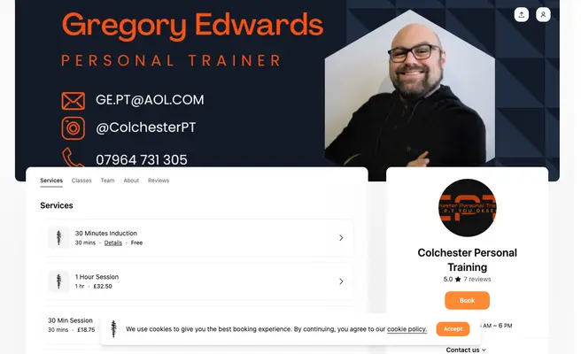 Colchester Personal Training With Gregory Edwards