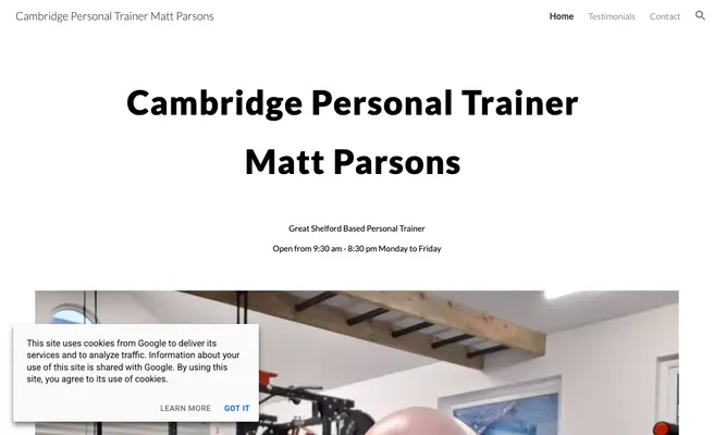 Cambridge Personal Trainer - Matt Parsons