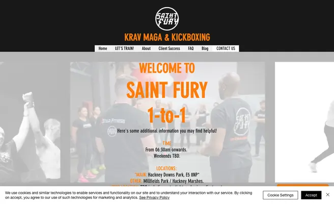 SAINT FURY COACHING - Krav Maga Self-Defence and Kickboxing (1-to-1)