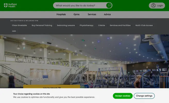 Nuffield Health Bolton Fitness and Wellbeing Gym