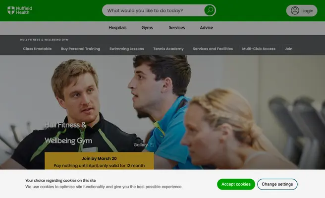 Nuffield Health Hull Fitness & Wellbeing Gym