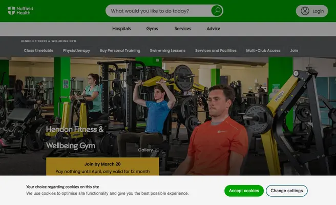 Nuffield Health Hendon Fitness & Wellbeing Gym
