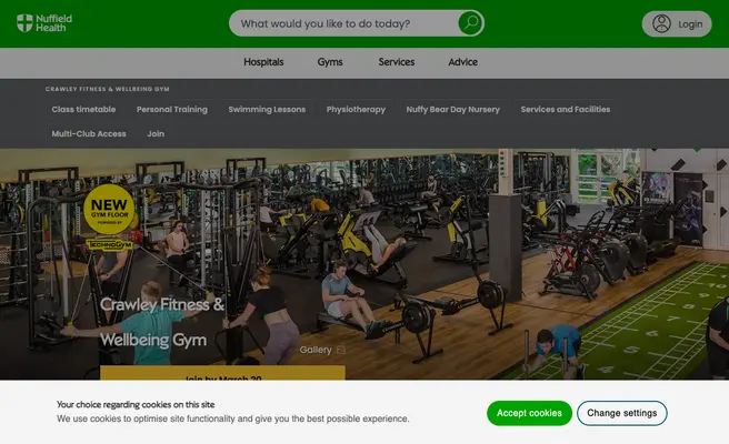 Nuffield Health Crawley Fitness & Wellbeing Gym