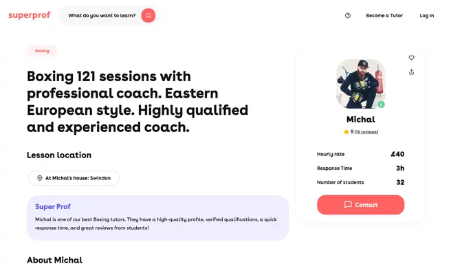 Mike Personal Boxing Coach