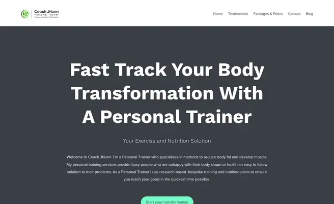 Coach JNunn | Personal Trainer | Wrexham | Chester