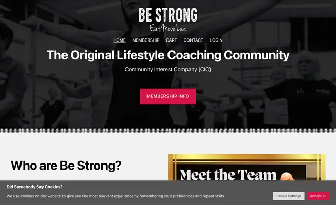 BE STRONG Eat. Move. Live C.I.C.