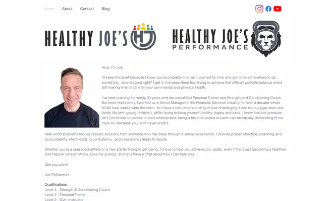 Healthy Joe's (Joe Petherwick Personal Training)