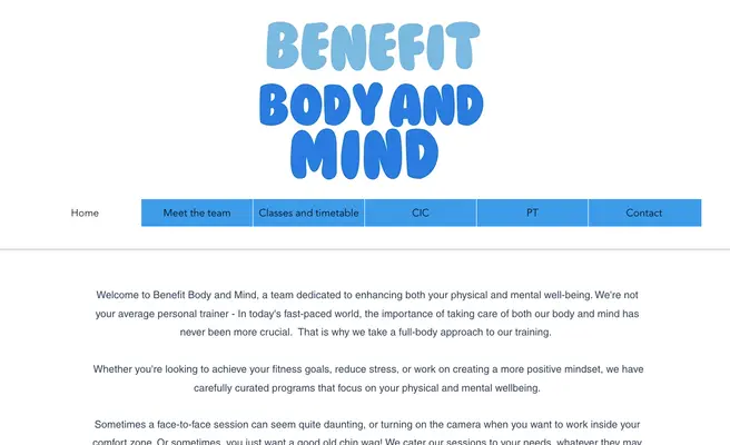 Benefit Body and Mind